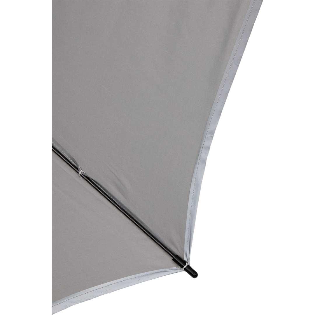 62 Rpet golf umbrella w/ reflective trim Black miniatura 17