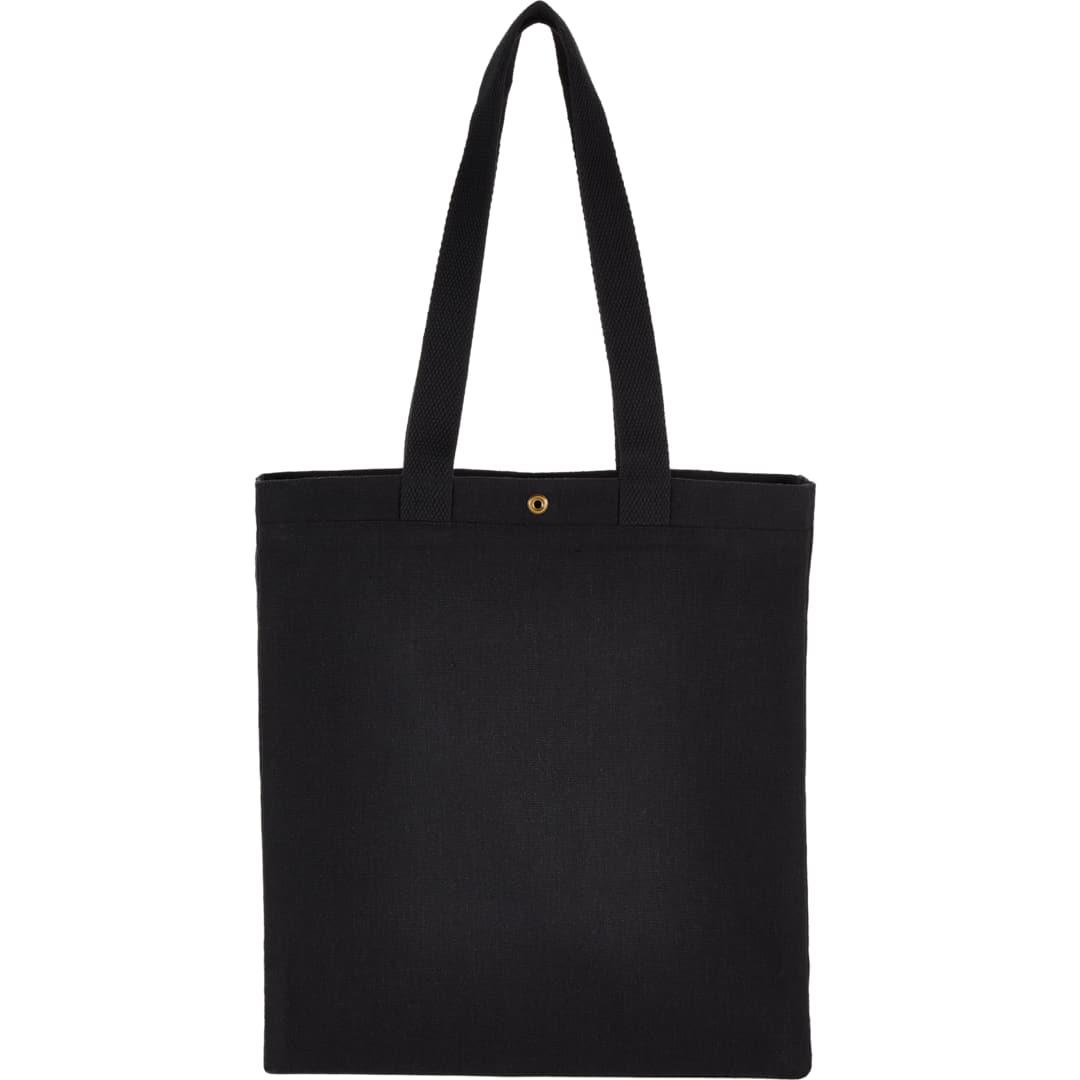 Repose 10oz recycled cotton box tote w/snap Grey miniatura 5
