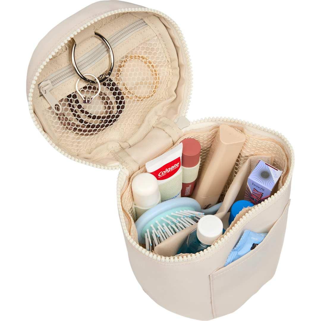 Wellable recycled round travel case Black miniatura 24