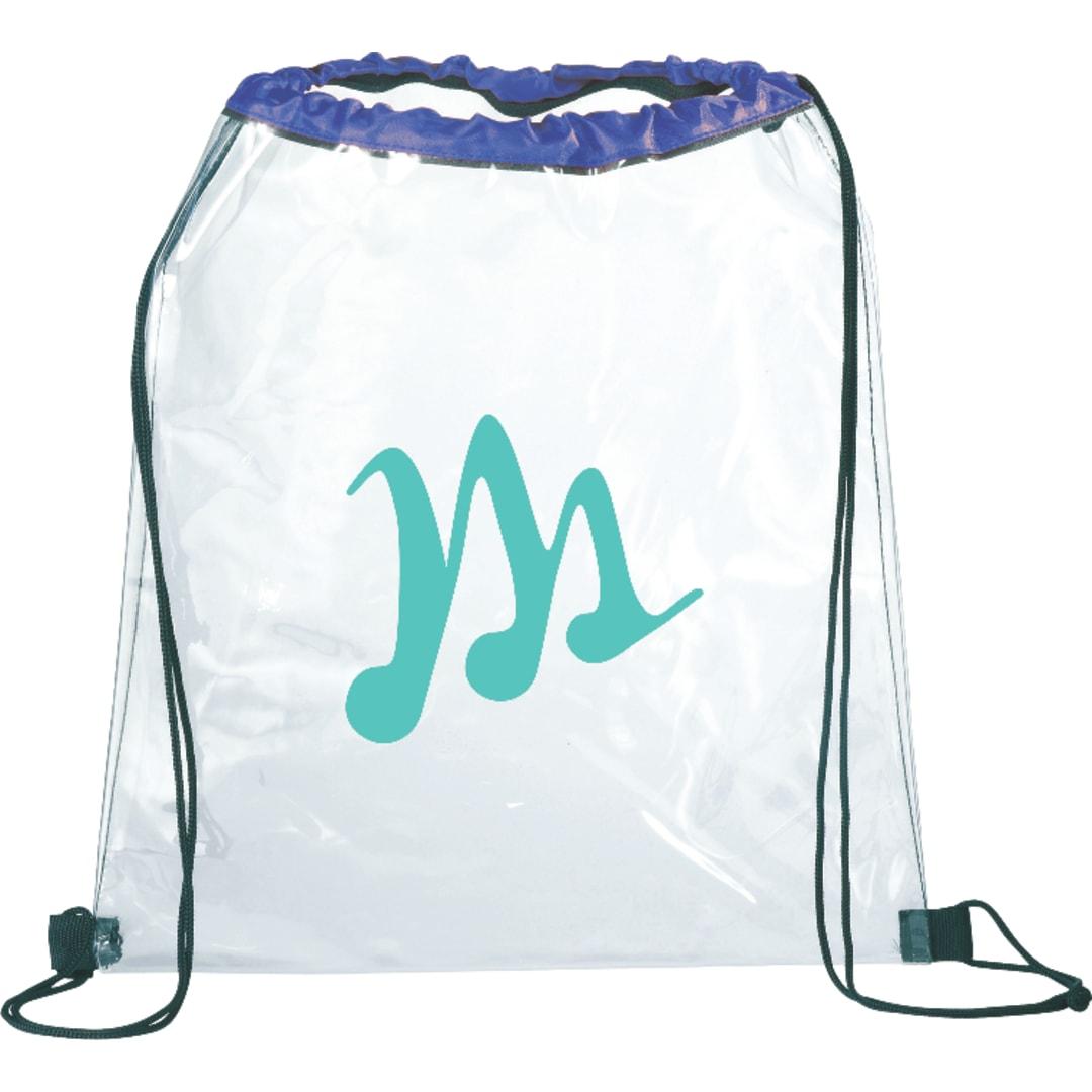 Rally clear drawstring bag Navy Blue miniatura 15