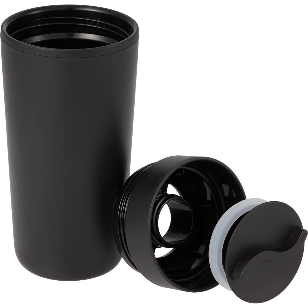 Lola recycled tumbler w/ 360 degree lid 16 oz Black miniatura 4