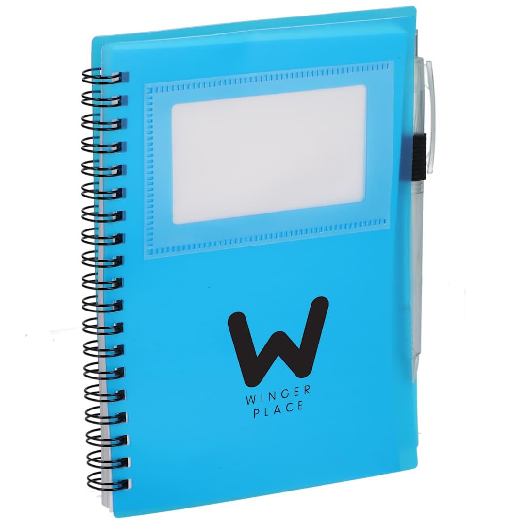 Fsc® recycled 5 x 7 star spiral notebook with pe Black miniatura 23