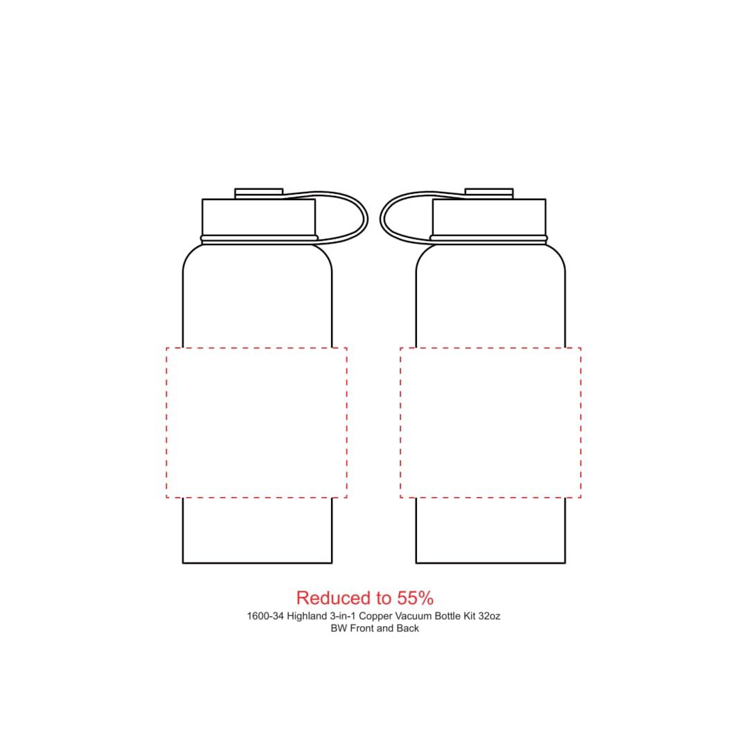 Highland 3-in-1 copper vacuum bottle kit 32oz White miniatura 15