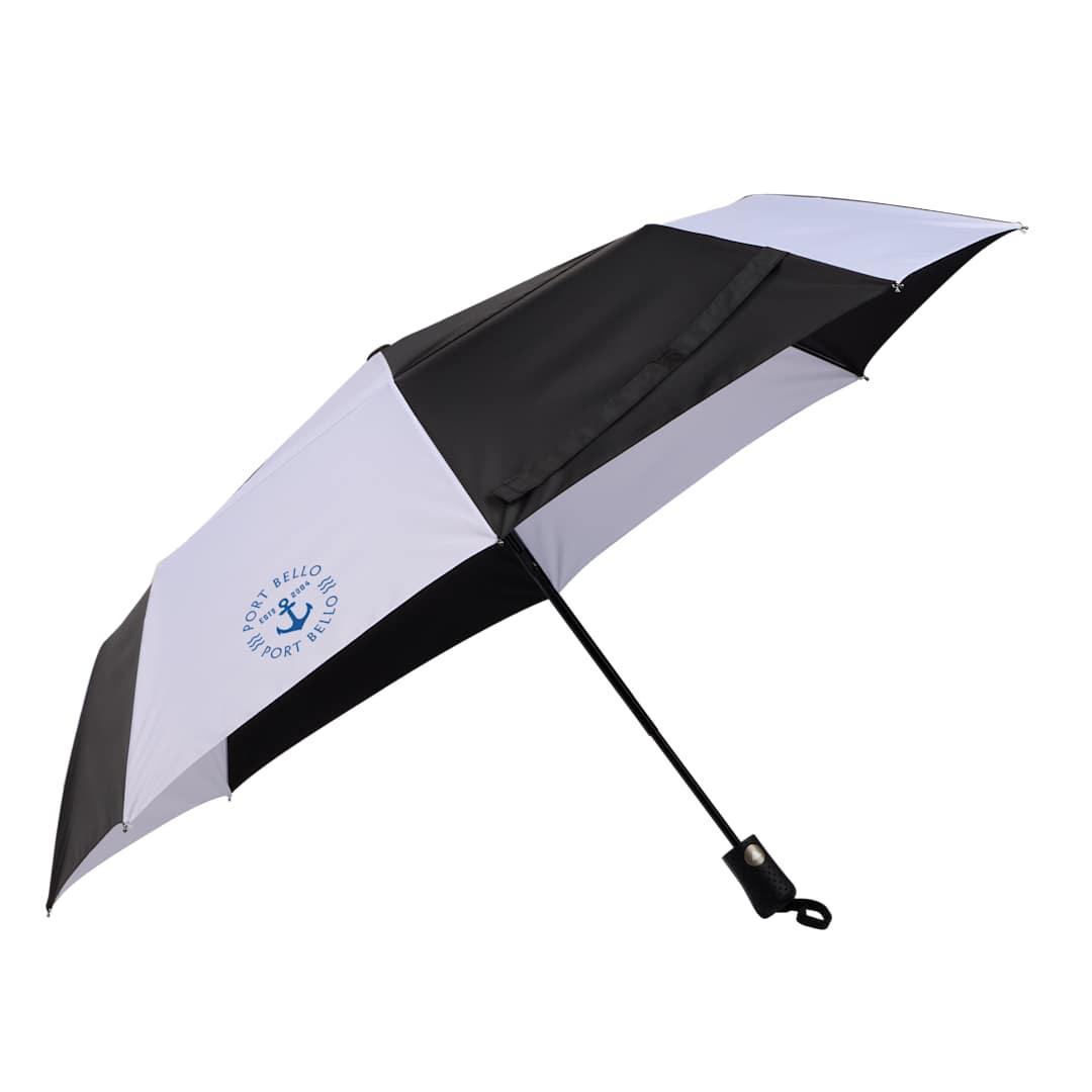 46 Recycled auto open umbrella Black miniatura 22