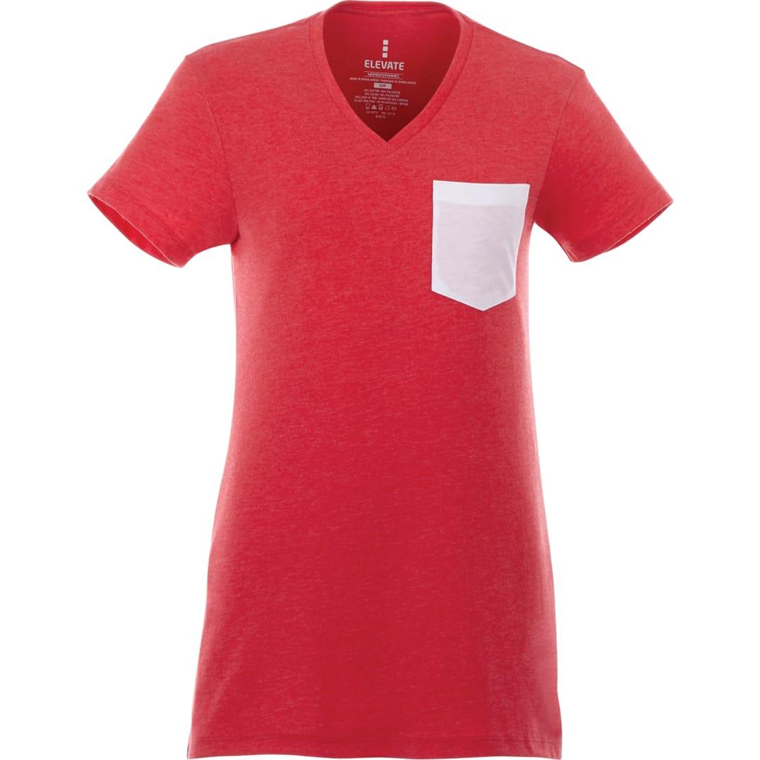 Womens monroe short sleeve pocket tee Sky Blue miniatura 5