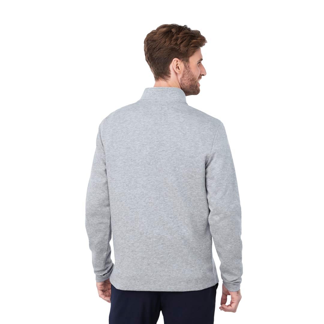 Mens rigi eco knit quarter zip Navy Blue miniatura 7