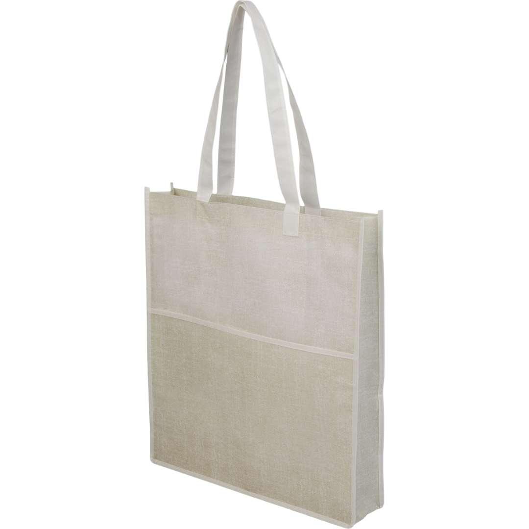 Apollo recycled non-woven convention tote Black miniatura 10