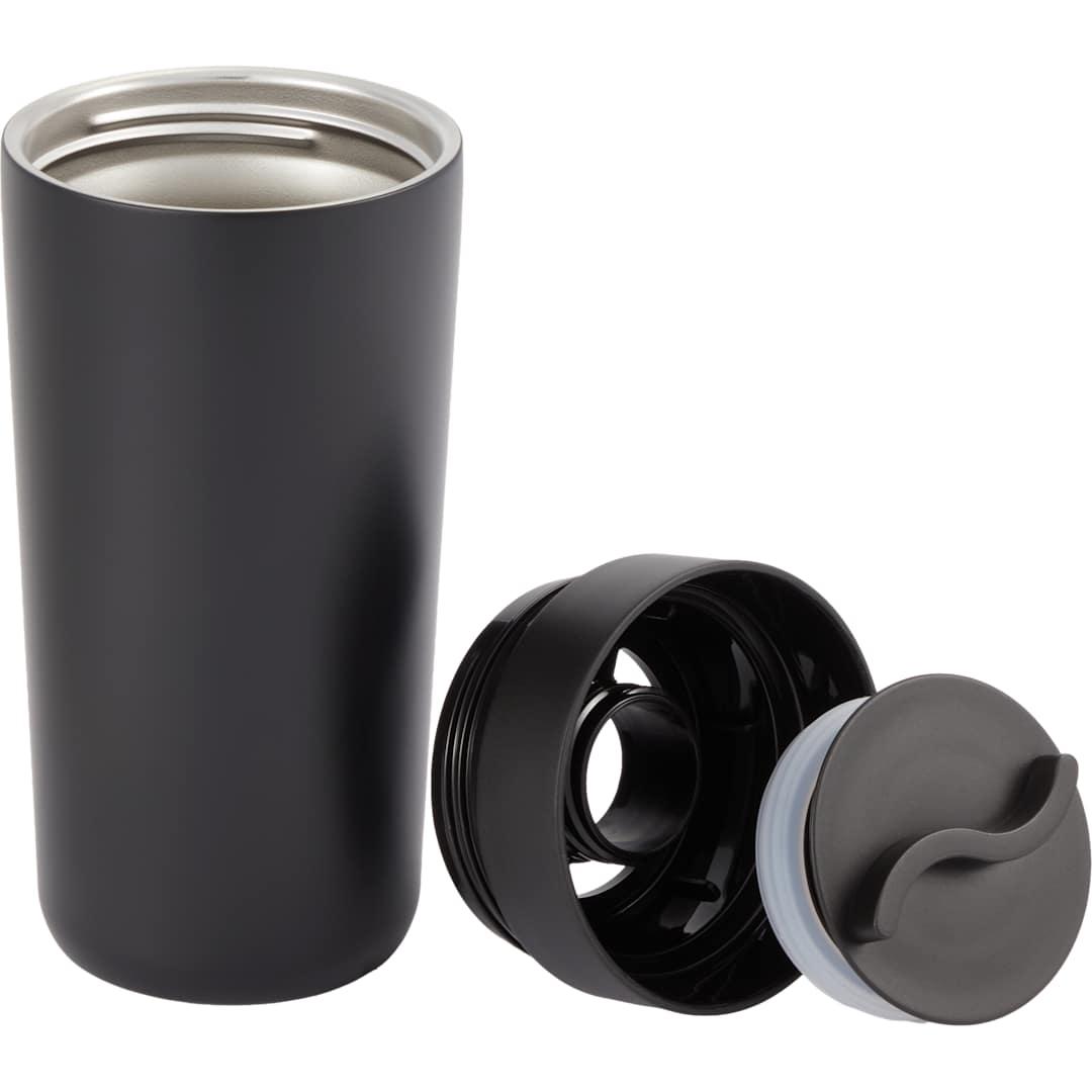 Maddie recycled ss vacuum tumbler w/ 360 lid 16oz Black miniatura 6