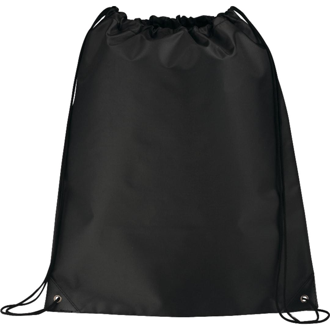 Large oriole drawstring bag Black front