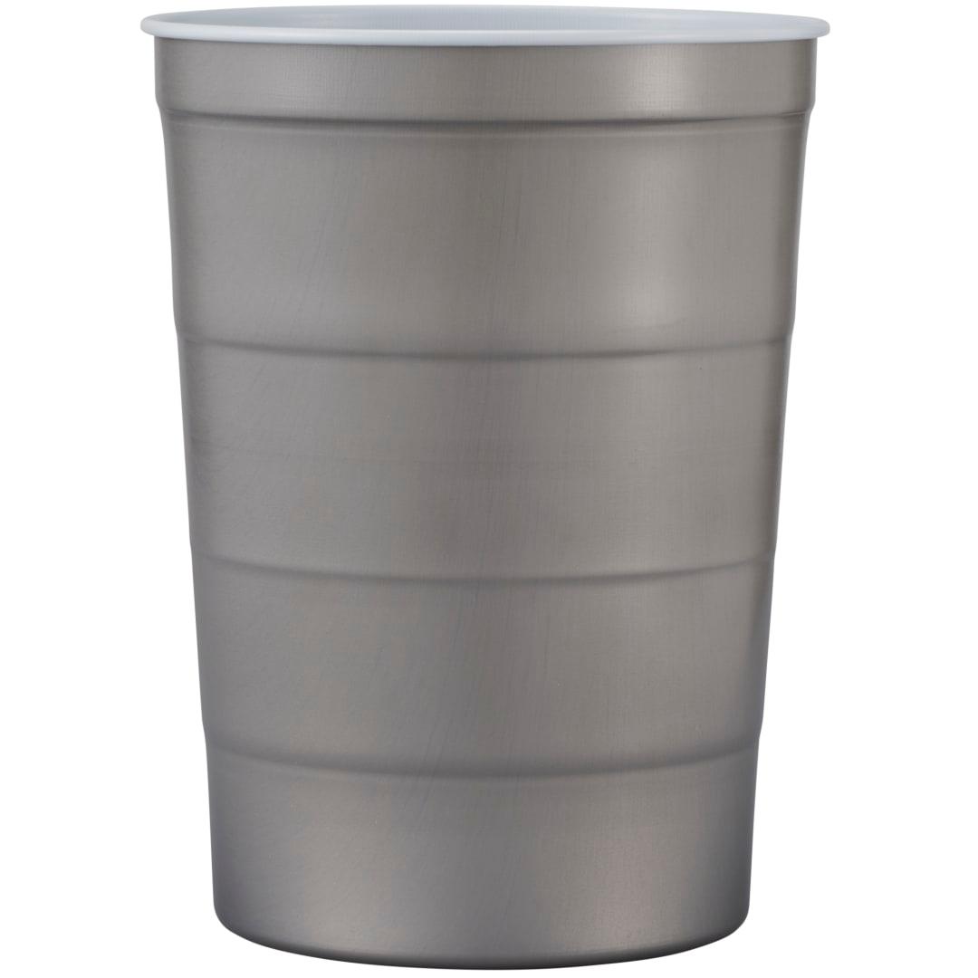 Recyclable steel chill-cups™ 16oz Grey miniatura 17