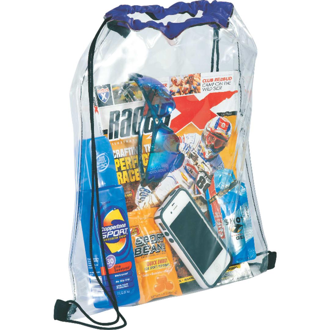 Rally clear drawstring bag Navy Blue miniatura 11