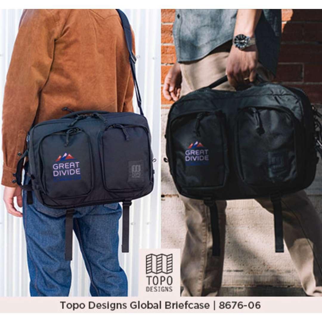 Topo recycled global briefcase Black miniatura 29