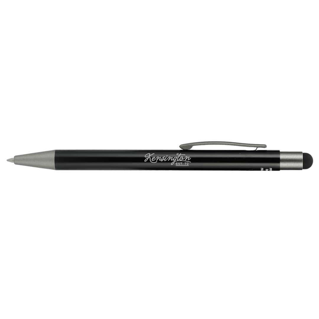 Recycled aluminum gel ballpoint stylus Black miniatura 6