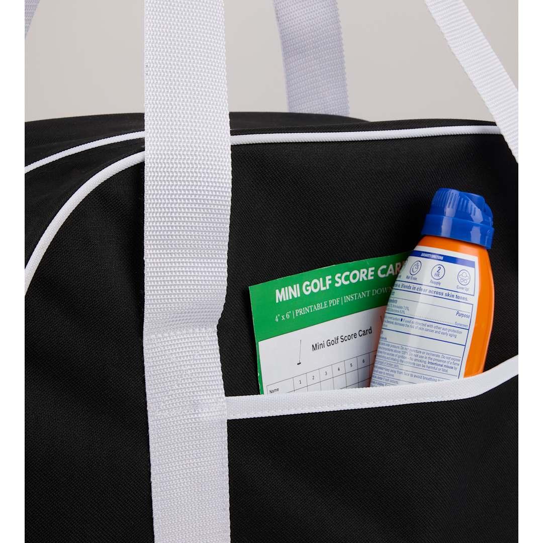 Varsity sport duffle bag Black miniatura 4