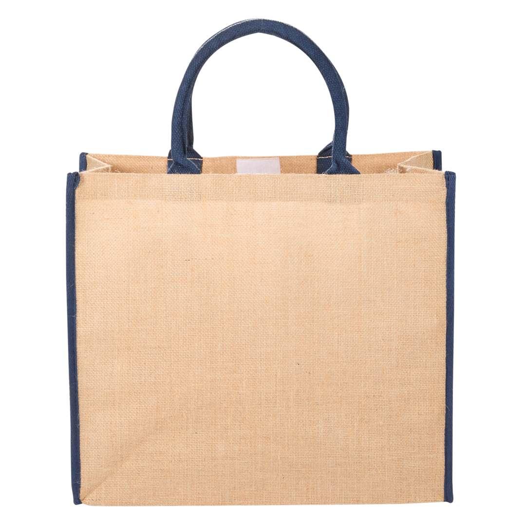 Large jute tote Cream miniatura 14