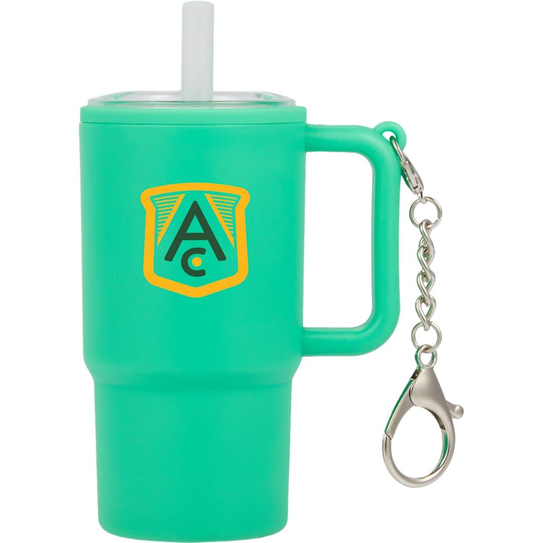Shot glass tumbler w/ keychain 4oz Black miniatura 33