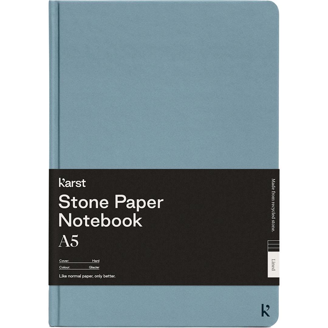 Karst 5.5 x 8.5 stone bound notebook Beige miniatura 36