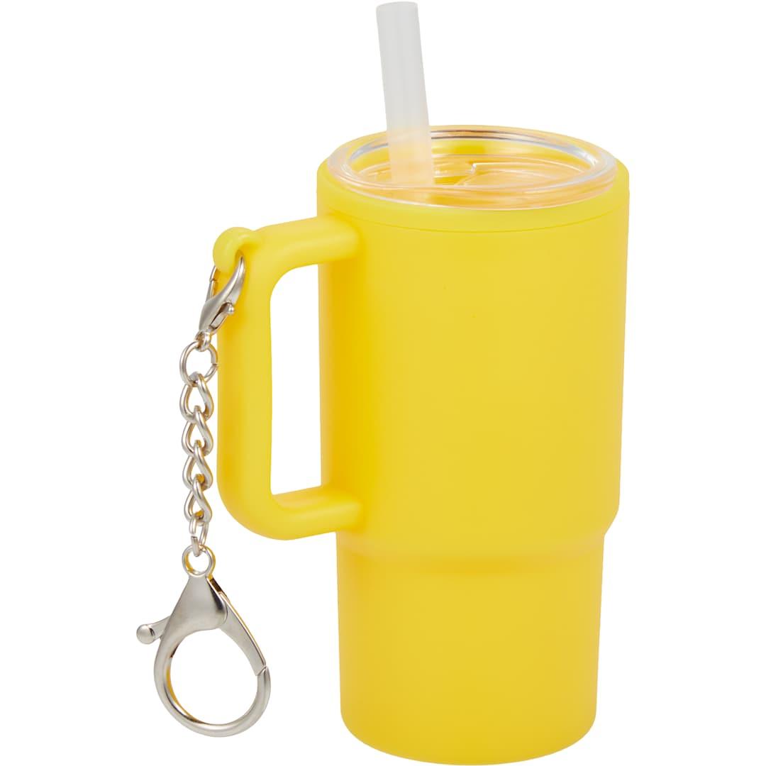Shot glass tumbler w/ keychain 4oz Black miniatura 71