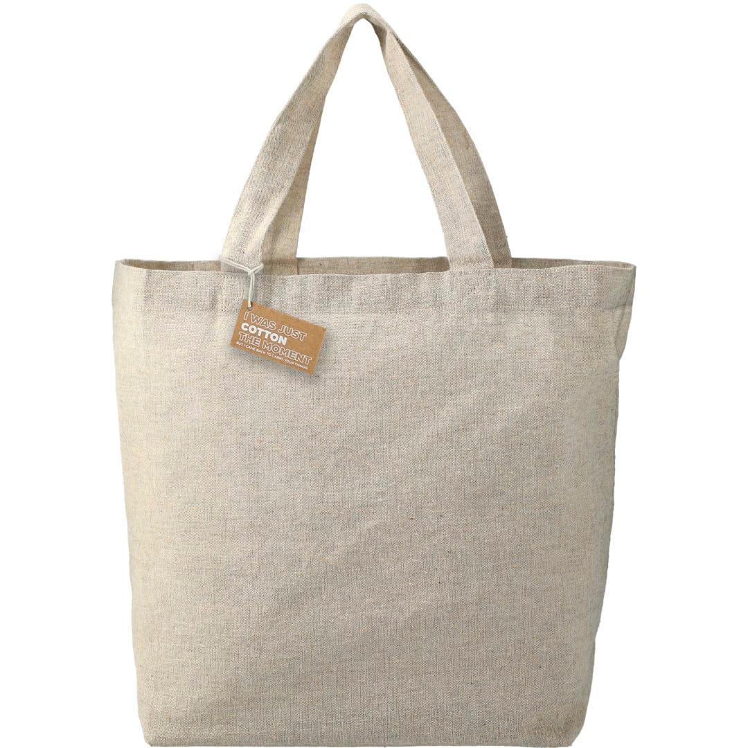 Recycled 5oz cotton twill grocery tote Blue miniatura 18