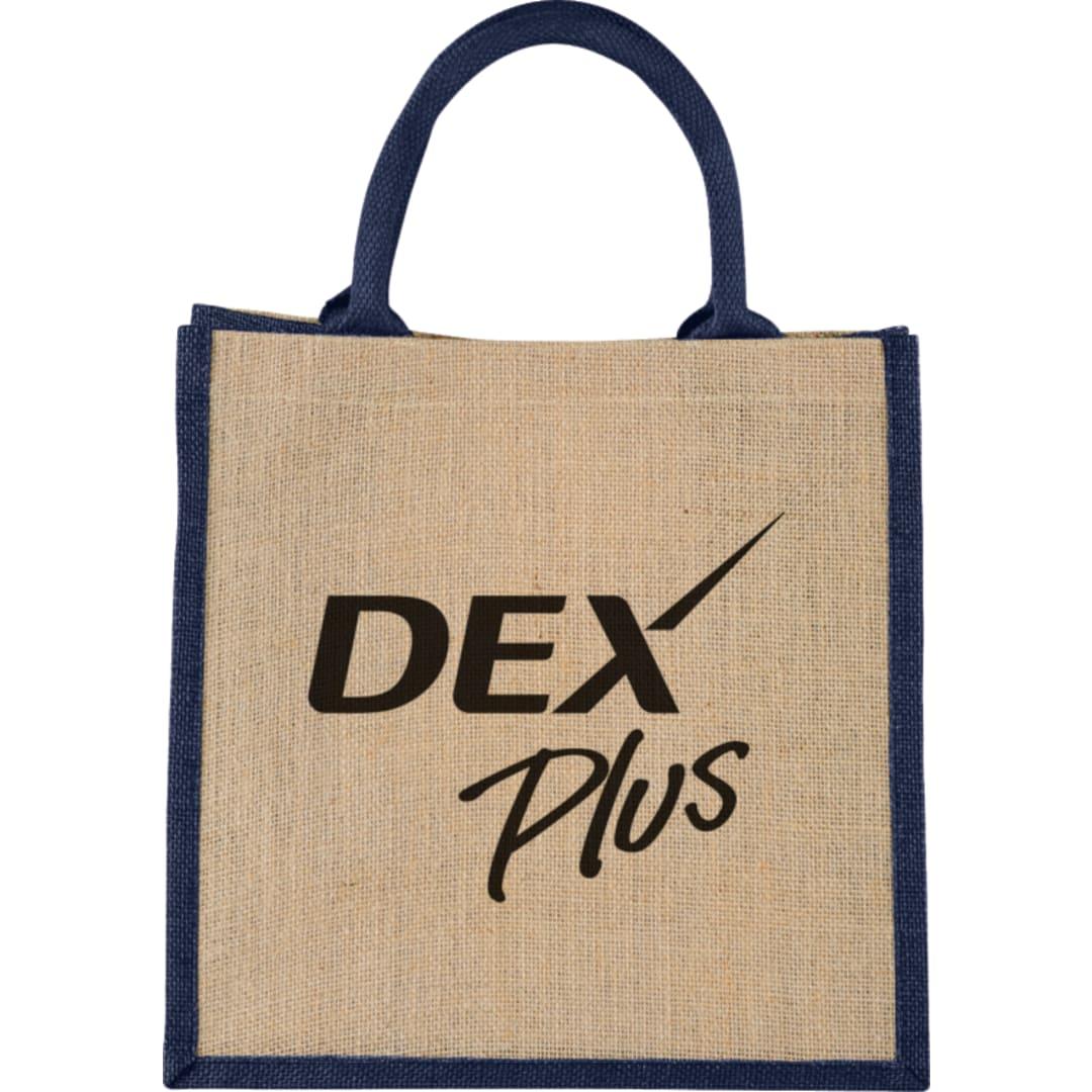 Medium jute gift tote Navy Blue miniatura 9