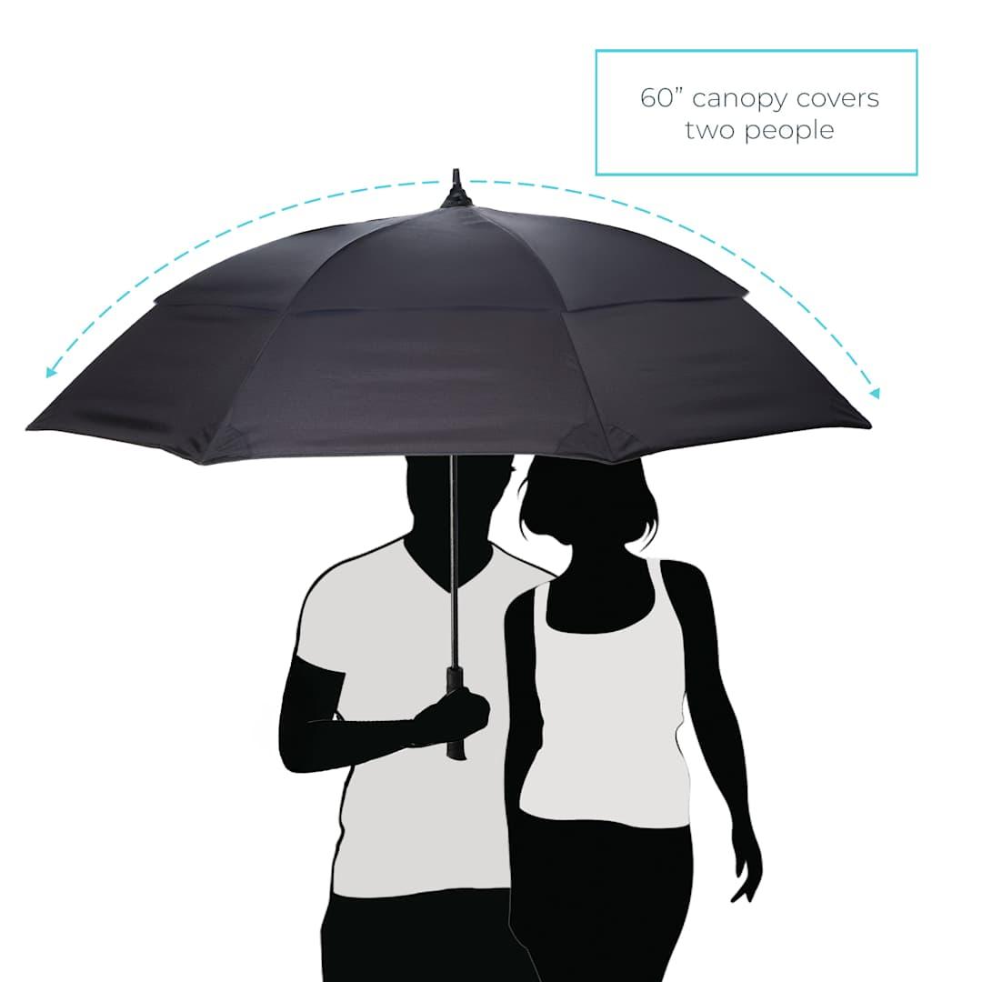 Totes® 60 titan vented rpet umbrella Royal front