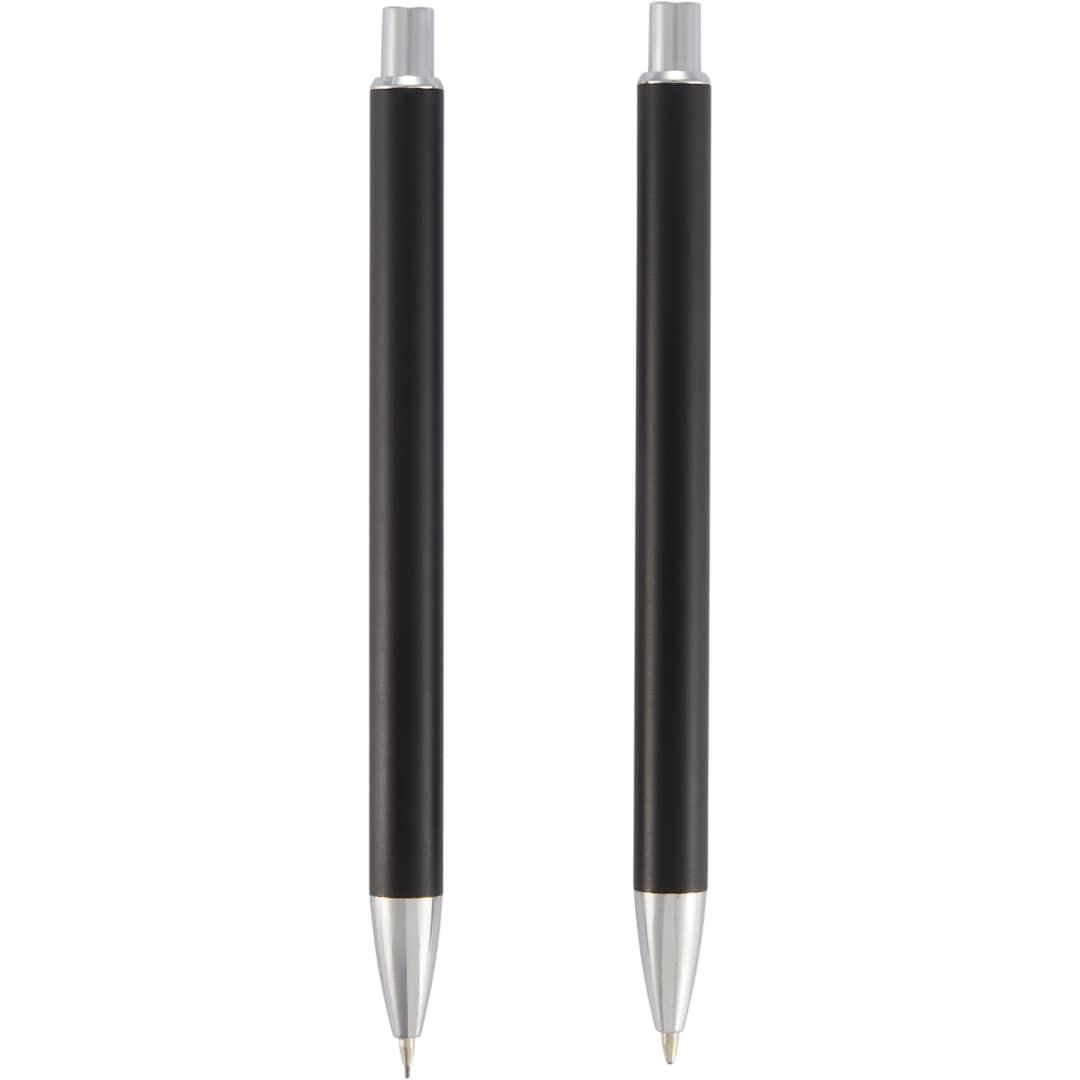June recycled pen and pencil set Black front