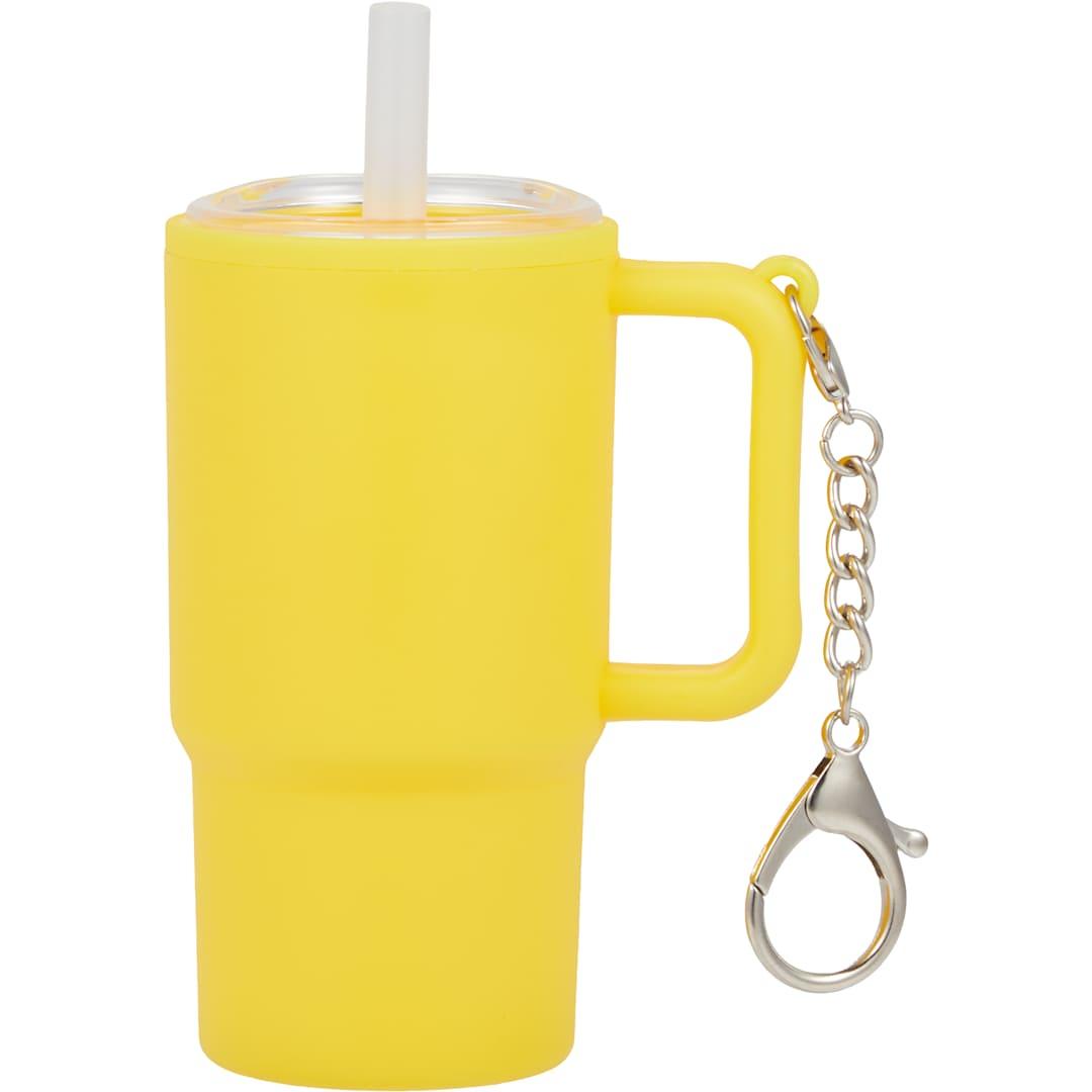 Shot glass tumbler w/ keychain 4oz Black miniatura 74