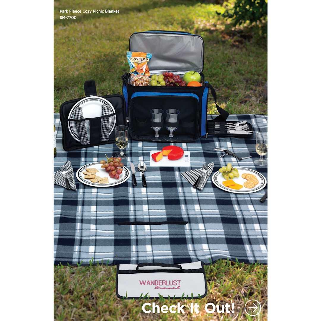 Park fleece blanket Black miniatura 6