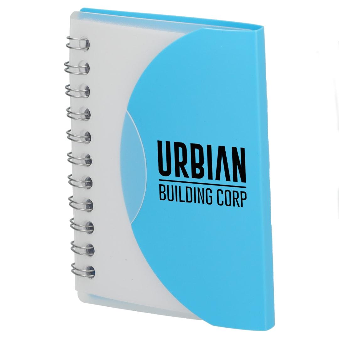 Fsc® recycled 3.4 x 4.5 post spiral notebook Blue miniatura 6