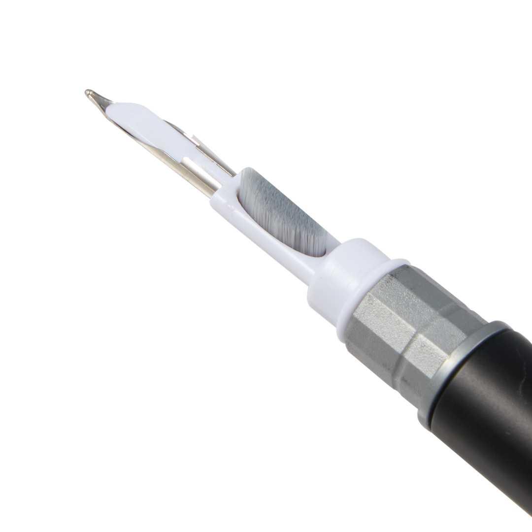 3-In-1 tech cleaning stylus gel pen Black miniatura 4