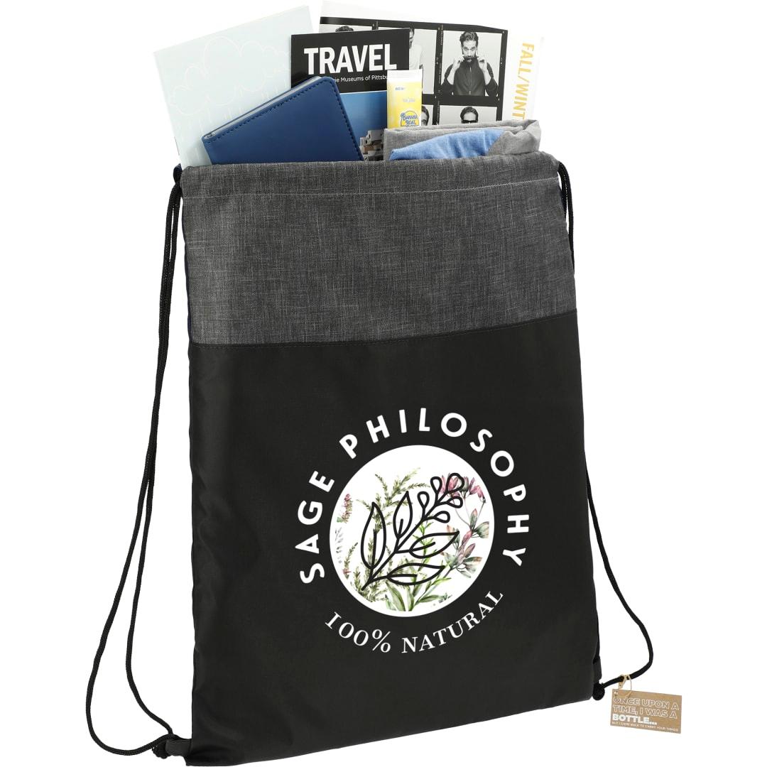 Ash recycled drawstring bag Black thumbnail 4