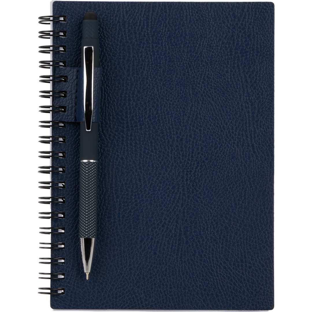 5 X 7 fsc ® recycled pebble grain spiral journal Black miniatura 18