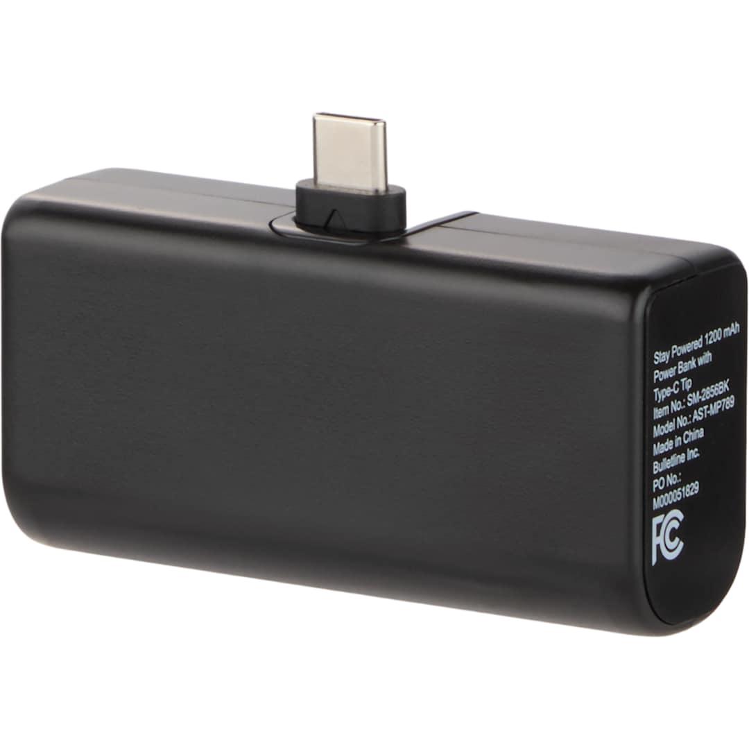 Stay powered 1200 mah power bank with type-c tip White miniatura 8