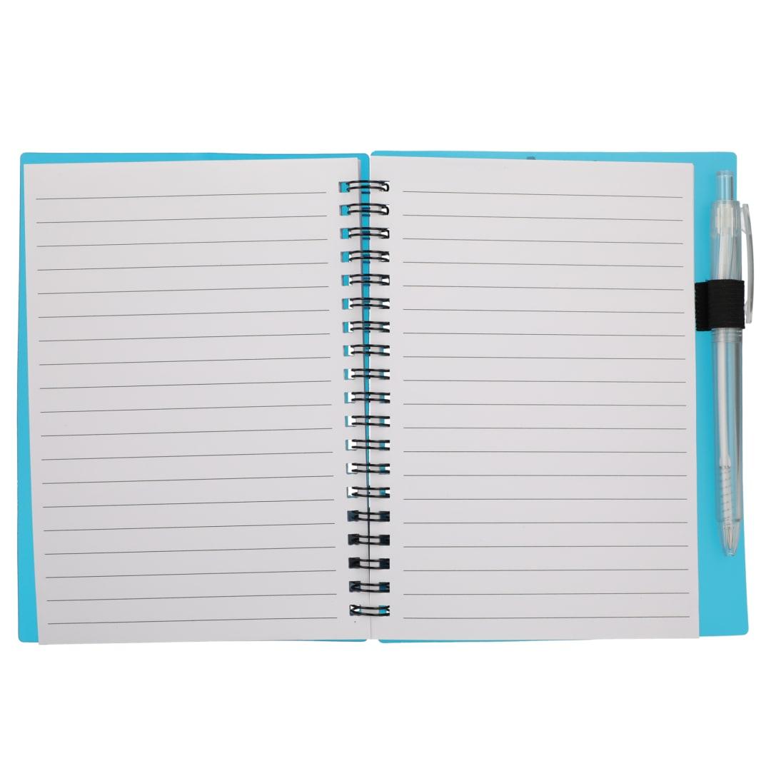 Fsc® recycled 5 x 7 star spiral notebook with pe Black miniatura 20