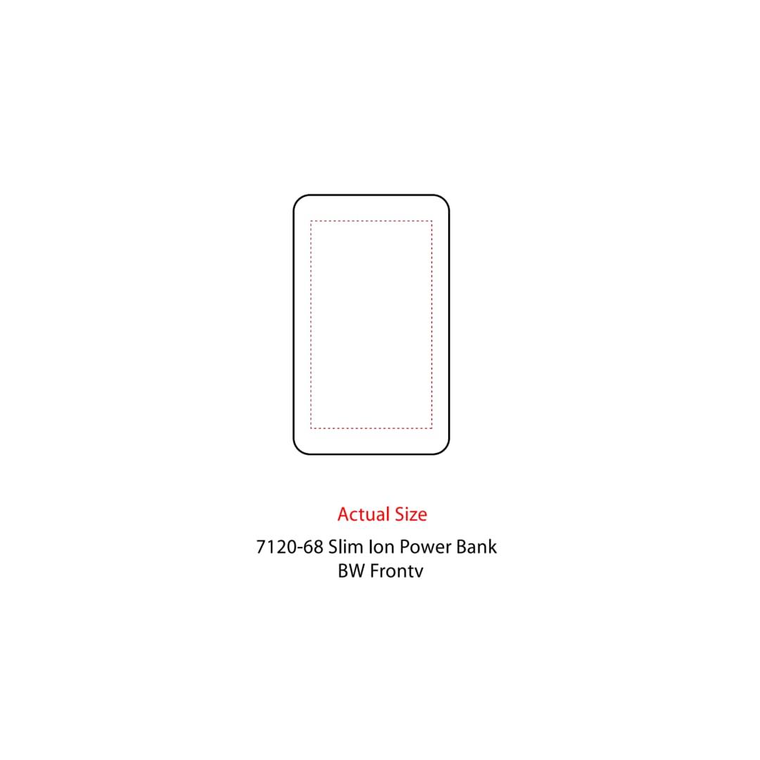 Slim ion 2,500 mah power bank White miniatura 5