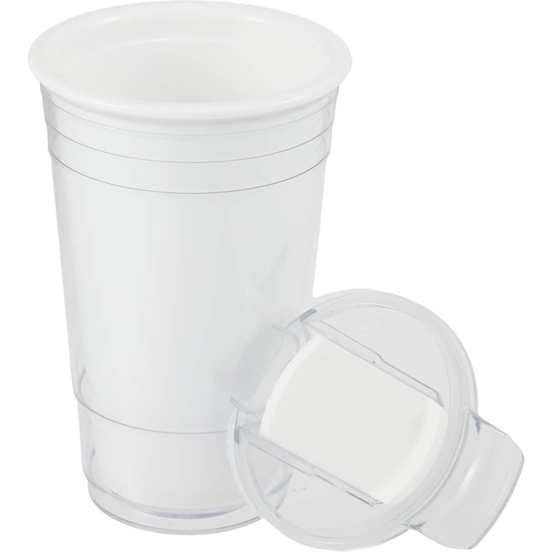 Mipsy recycled double wall tumbler 16oz Black miniatura 32