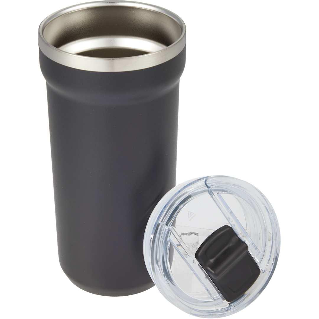 Catone recycled vacuum tumbler w/ slider lid 20oz Black miniatura 6
