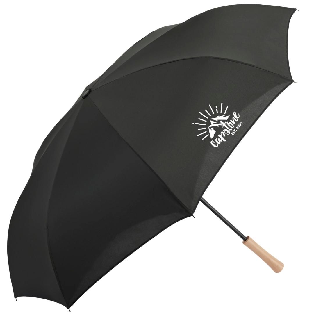 48 Recycled manual inversion umbrella Black miniatura 13