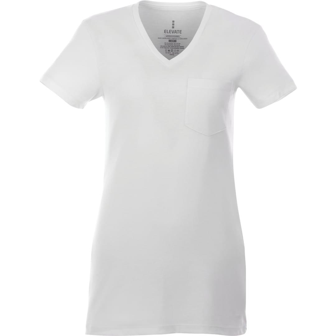 Womens monroe short sleeve pocket tee Sky Blue miniatura 3