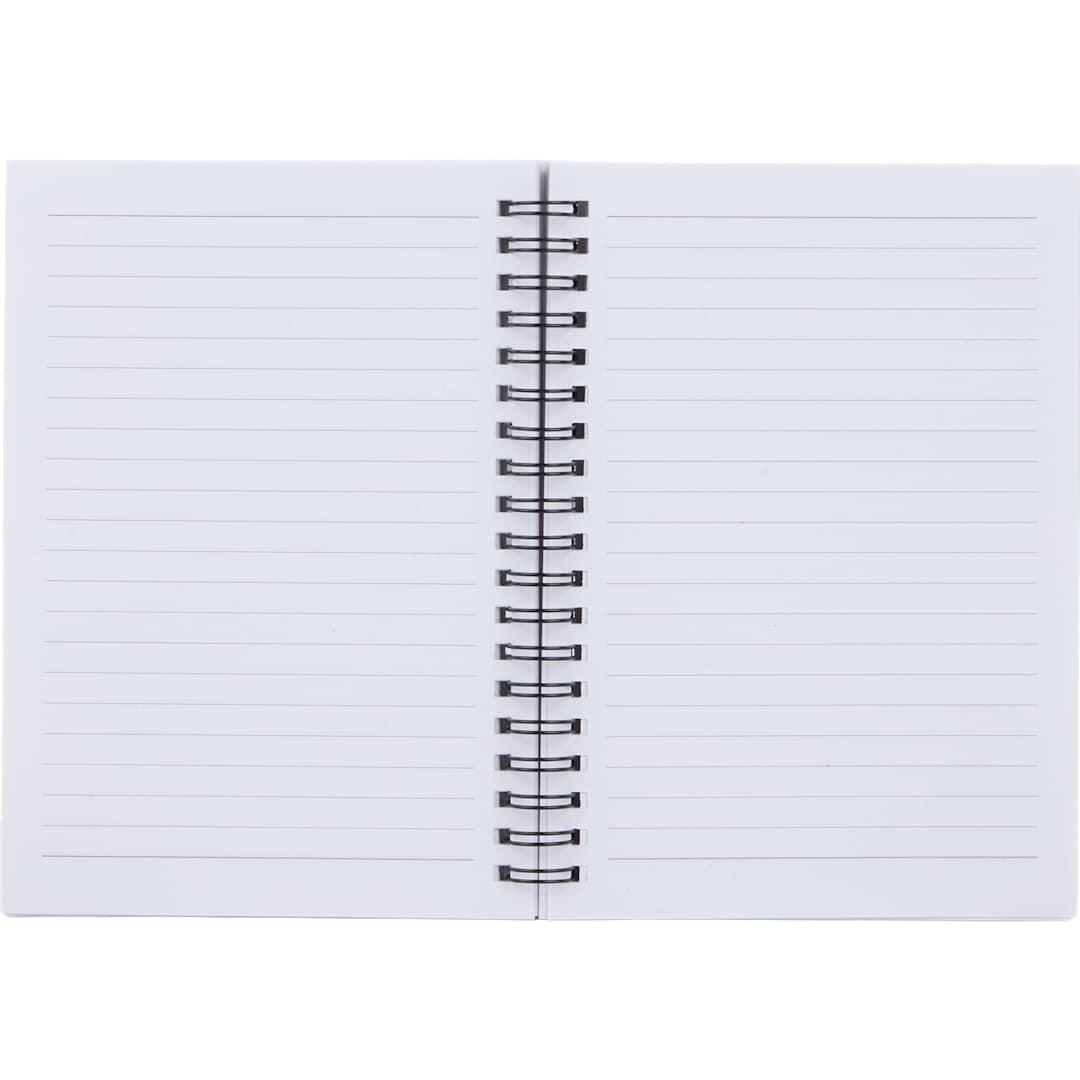 5 X 7 fsc ® recycled pebble grain spiral journal Black miniatura 17
