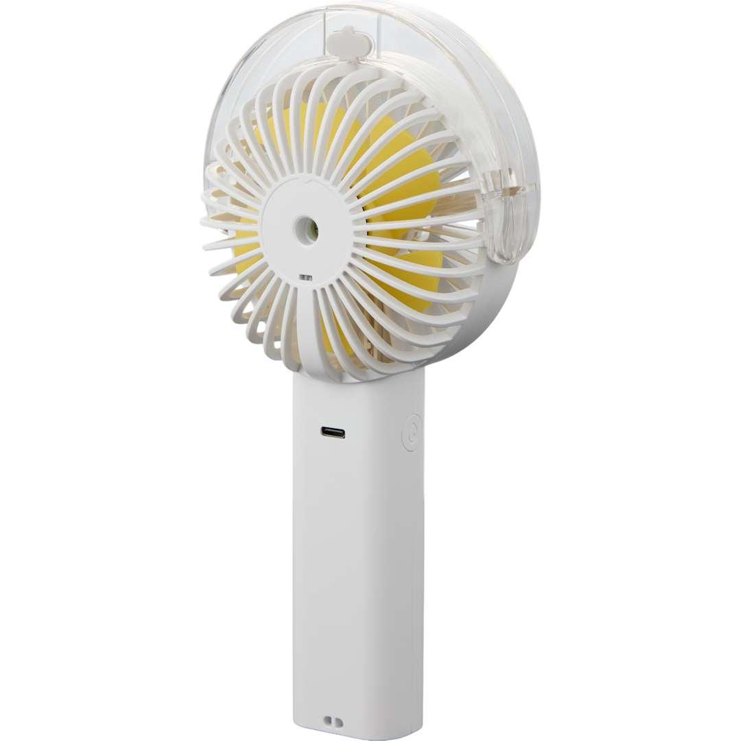Rechargeable portable led fan with water mist Black miniatura 21