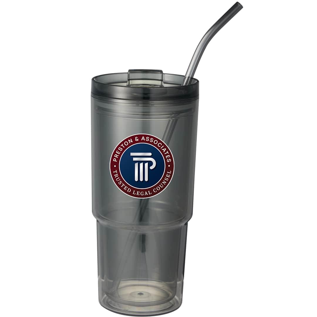 Mia recycled acrylic tumbler 24oz Clear miniatura 13