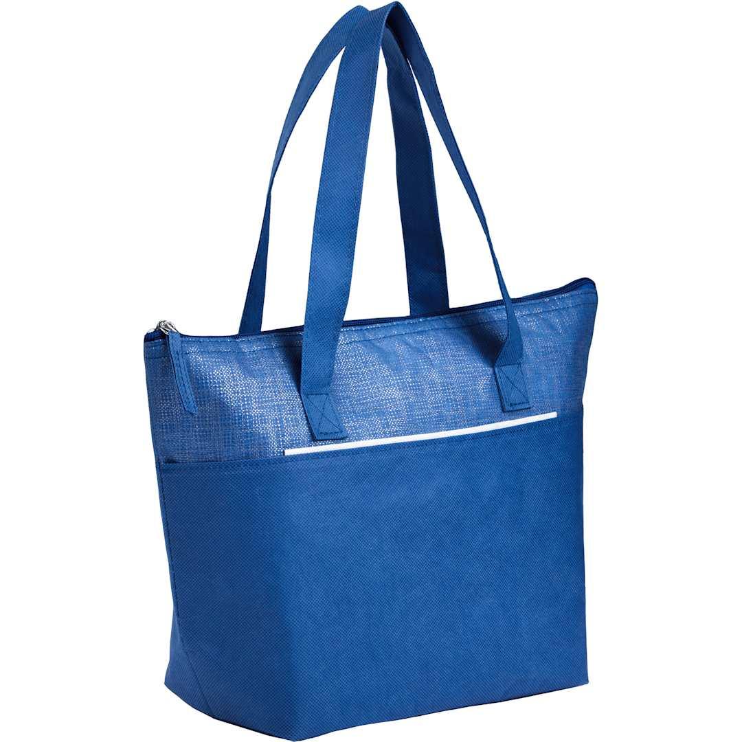 Mist recycled 9-can non-woven tote cooler Black miniatura 15