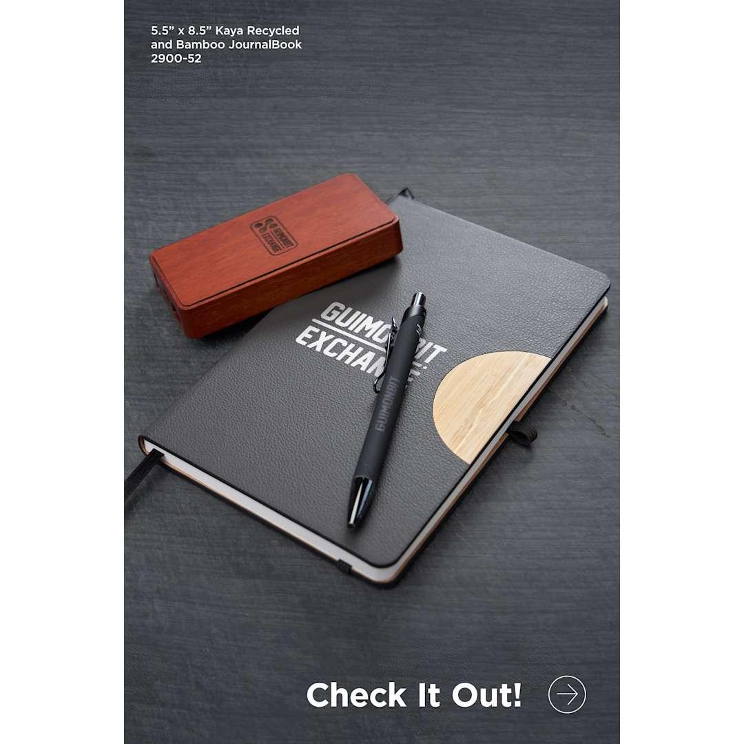 5.5 X 8.5 kaya bamboo trim journal Grey miniatura 3