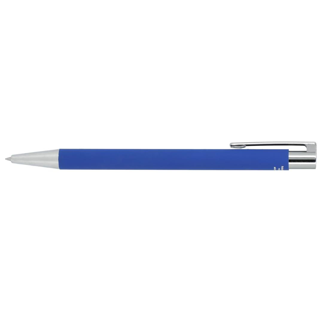 Maxi recycled aluminum soft touch gel pen Black miniatura 9