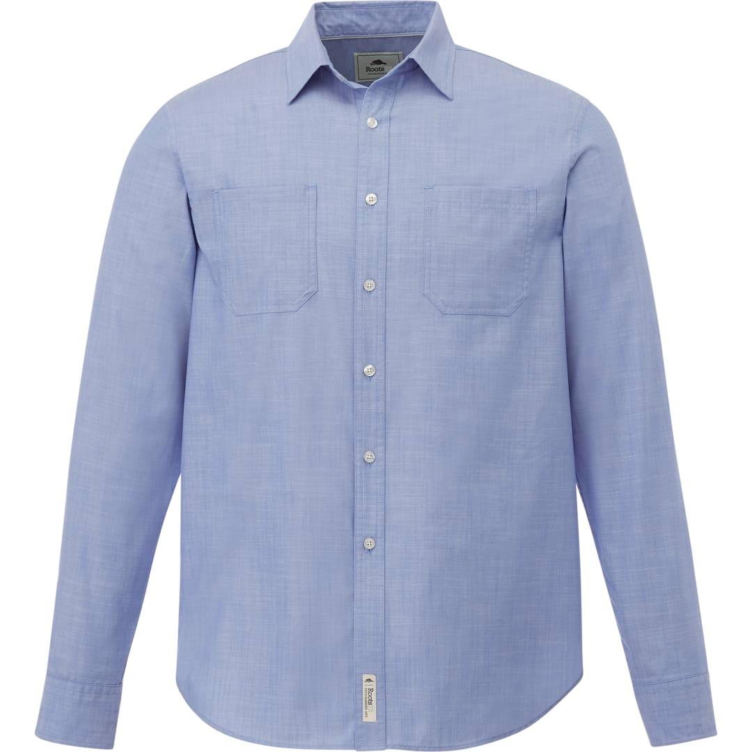 Mens clearwater roots73 ls shirt Blue front