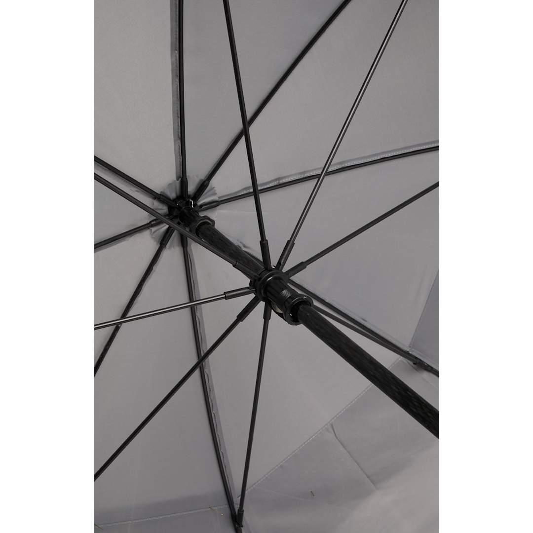 62 Rpet golf umbrella w/ reflective trim Black miniatura 15