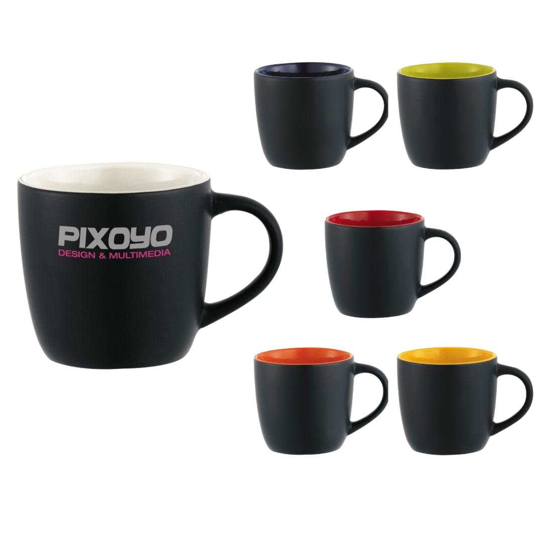 Riviera electric 11oz ceramic mug Black front