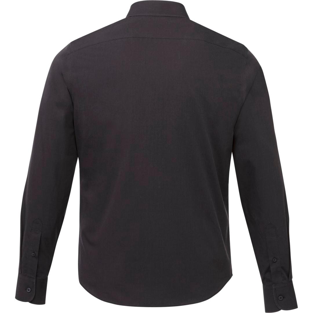 Untuckit black stone wf ls slim fit shirt-mens Black front