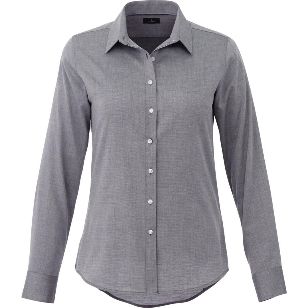 Womens pierce long sleeve shirt White miniatura 12